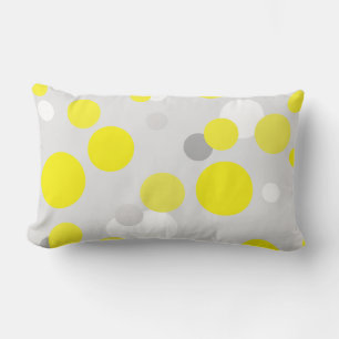 Rectangle Coussin de nuances de jaune d'art abstrait funky