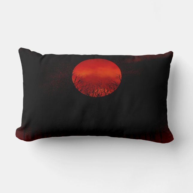 Rectangle Coussin de nuit de la lune (Recto)