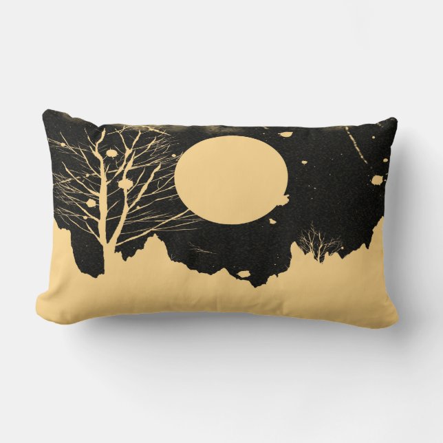 Rectangle Coussin de nuit vintage Moon (Recto)