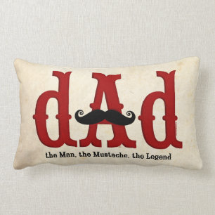 Rectangle Coussin de papa de moustache