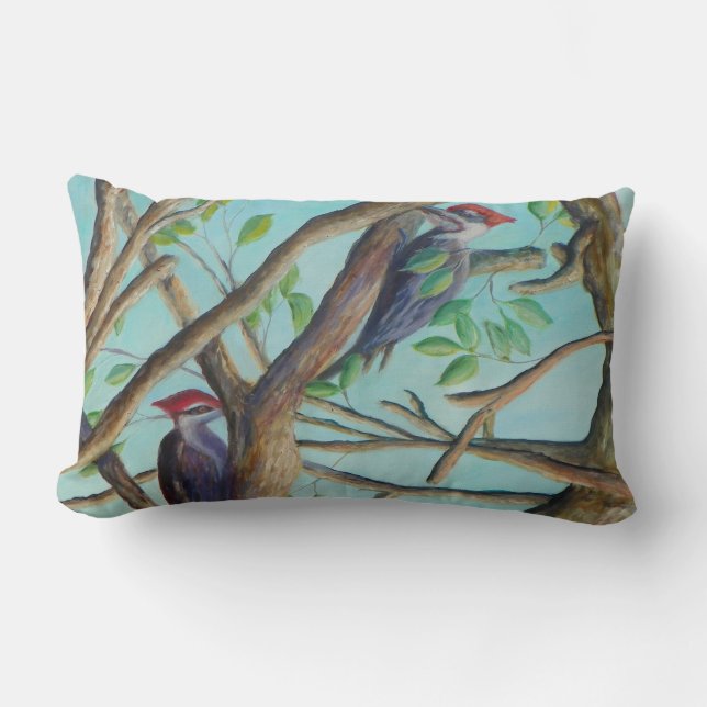 Rectangle Coussin de PIVERTS de PILEATED (Recto)