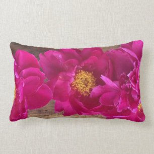 Rectangle Coussin de pivoine