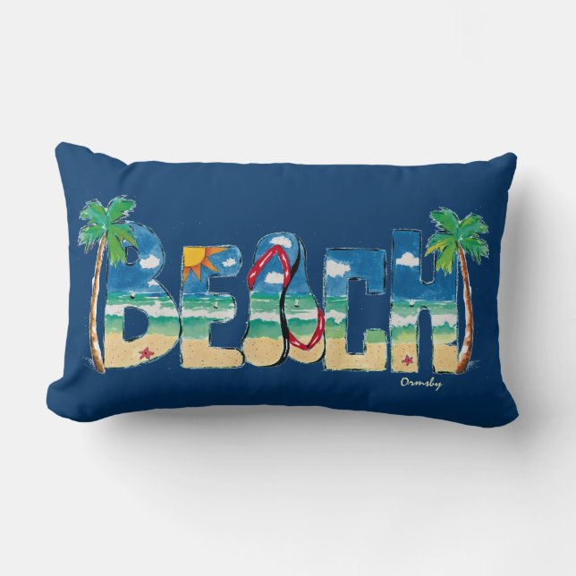 Rectangle Coussin de plage (Recto)
