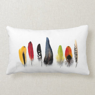 Rectangle Coussin de plume de perroquet