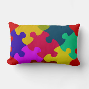 Rectangle Coussin de puzzle personnalisable