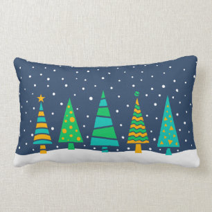 Rectangle Coussin de sapins de Milou