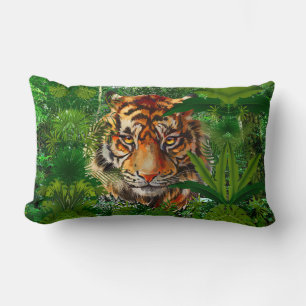Rectangle Coussin de Tigre de la Jungle Coussin de Tiger L