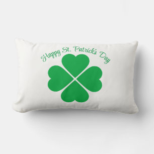 Rectangle Coussin de trèfle de la Saint-Patrick