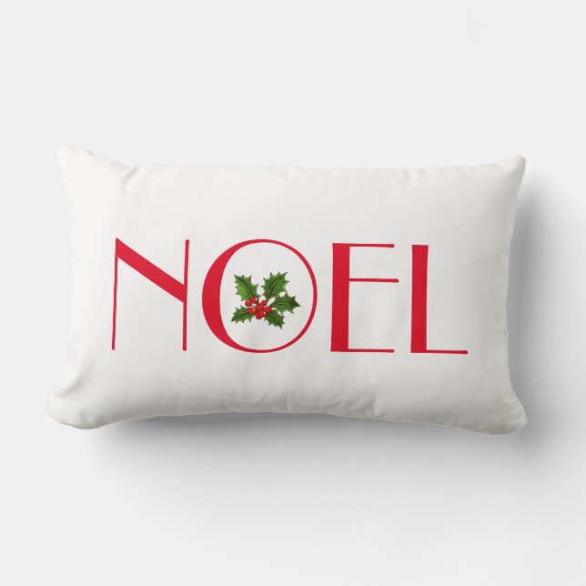 Rectangle Coussin de vacances-Noel (Recto)