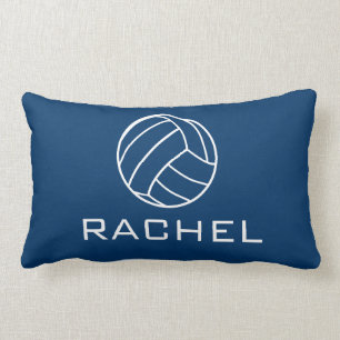 Rectangle Coussin de volleyball de bleu marine
