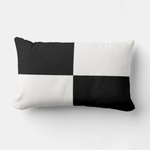 Rectangle Coussin décorateur Carré noir et blanc