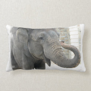 Rectangle Coussin d'éléphant de son de la trompette