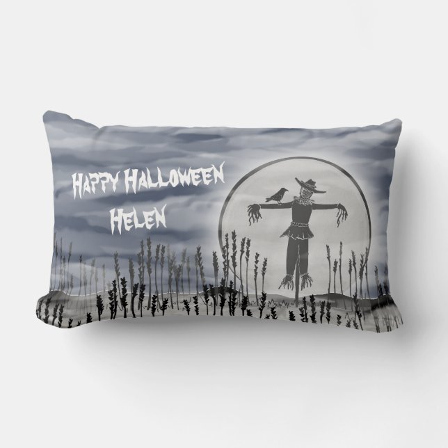 Rectangle Coussin Déplaisant Halloween personnalisé (Recto)