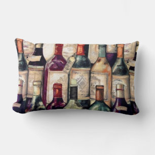 Rectangle Coussin des amateurs de vin