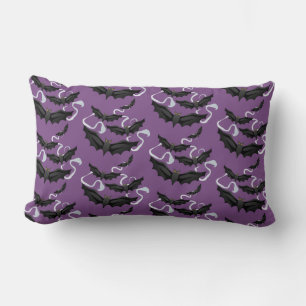 Rectangle Coussin des chauves-souris d'Halloween