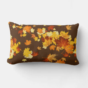 Rectangle Coussin des feuilles automnales