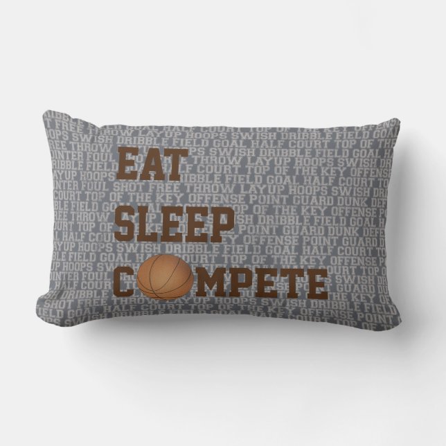 Rectangle Coussin des mots de base-ball de compétition (Recto)
