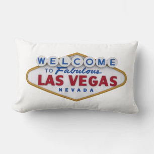 Rectangle coussin designer cool bienvenue à las vegas