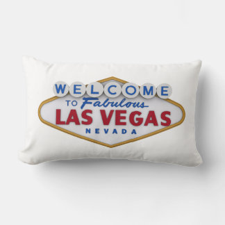 Rectangle coussin designer cool bienvenue à las vegas