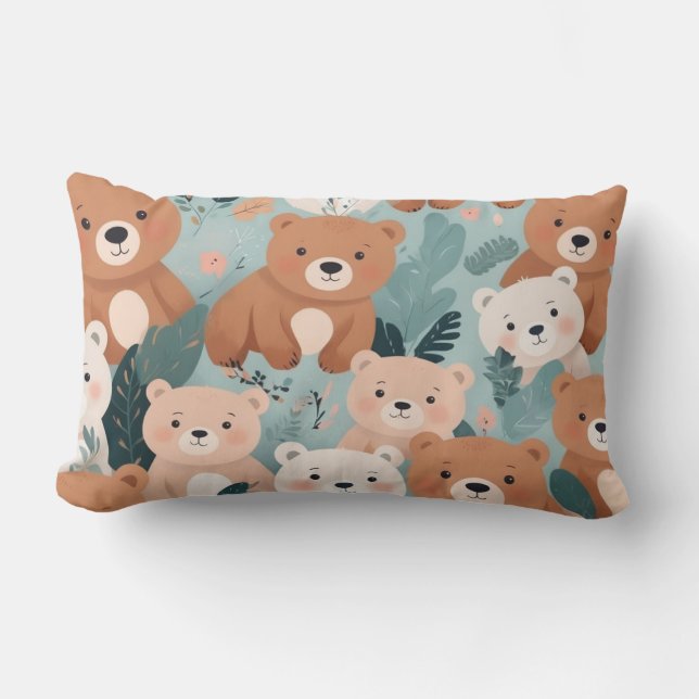 Rectangle Coussin d'ours mou (Recto)