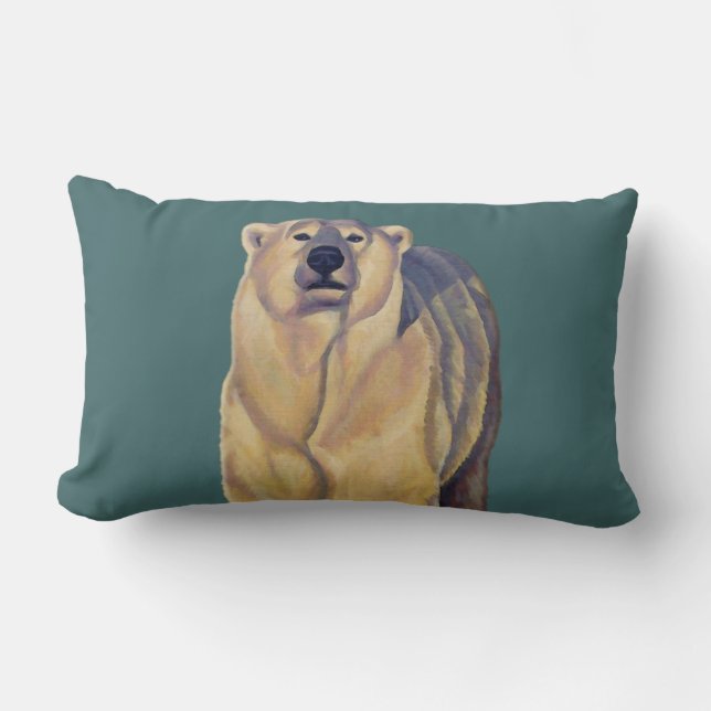 Rectangle Coussin d'Ours Polaire  d'ours personnalisés Couss (Recto)