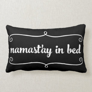 Rectangle Coussin drôle de citation de Namaste