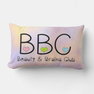 Rectangle Coussin du club de beauté et de cerveaux
