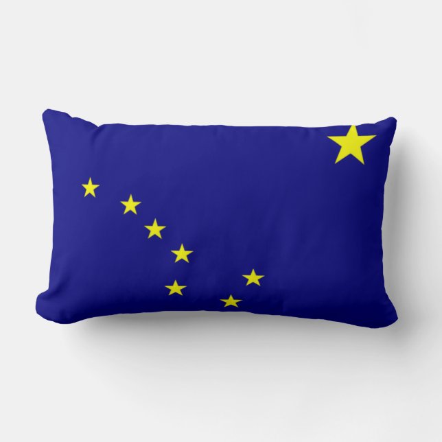 Rectangle Coussin du drapeau de l'Alaska (Recto)