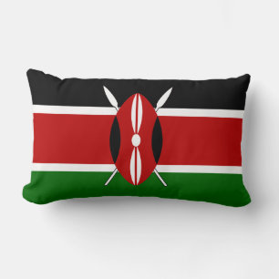 Rectangle Coussin du drapeau du Kenya