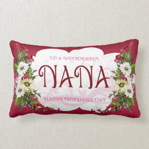 Rectangle Coussin du jour de mère de Nana