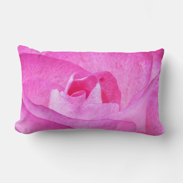 Rectangle Coussin en coton rose Rose (Recto)