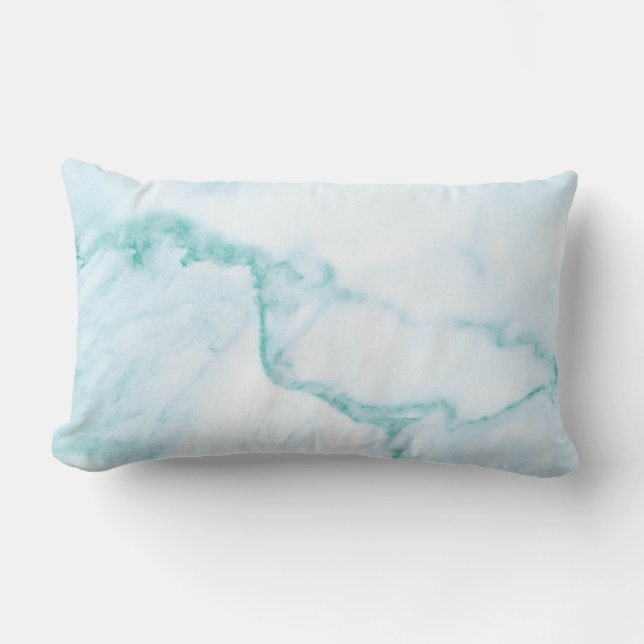 Rectangle Coussin en marbre turquoise (Recto)