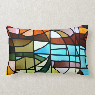 Rectangle Coussin en verre souillé de Sagrada Família de L