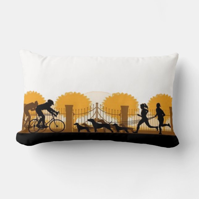Rectangle Coussin extérieur Silhouette (Recto)