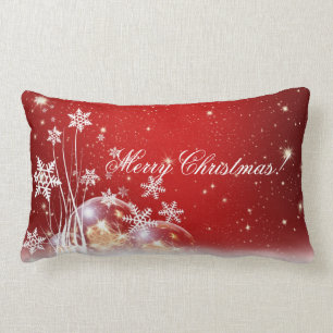 Rectangle Coussin Festive Red & White Holiday Lumbar