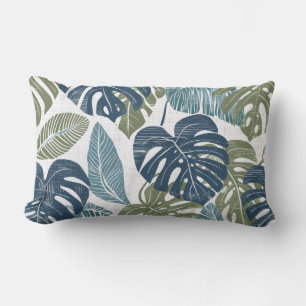 Rectangle Coussin Feuille Lumbar Palm