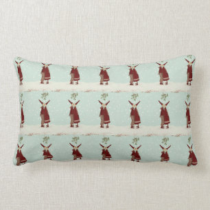 RECTANGLE COUSSIN FINLANDAIS DES ELVES DU GNOME DE NOËL