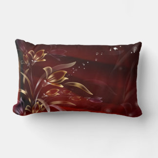 Rectangle Coussin Floral Windy avec Trim Expresso