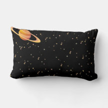Coussin Galaxy avec deux planètes