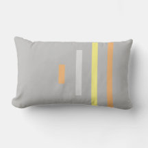 coussin gris-jaune