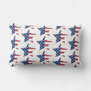 Rectangle Coussin Jeté-Étoiles Patriotiques