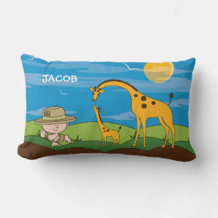 Rectangle Coussin Jungle Safari Enfants