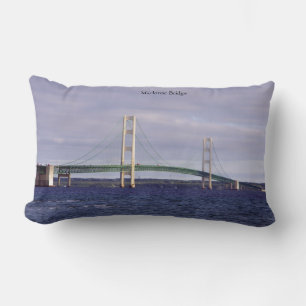 Rectangle Coussin lombaire à double escompte du pont Mackina