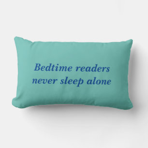 Rectangle coussin lombaire à lecture bleu turquoise et profo