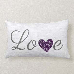 Rectangle Coussin lombaire d'amour et de coeur