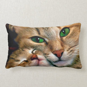 Rectangle Coussin lombaire d'amoureux de les chats