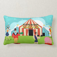 Coussin lombaire de cirque vintage