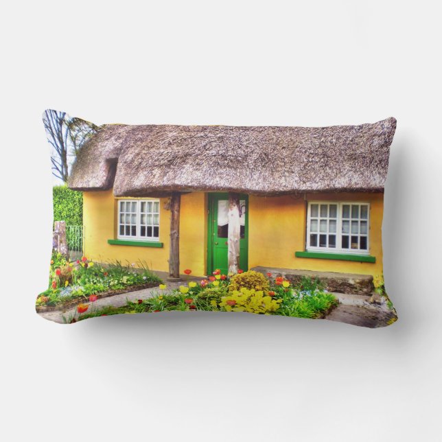 Rectangle Coussin lombaire de cottage irlandais (Recto)