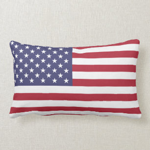 Rectangle Coussin lombaire de drapeau fier et patriotique