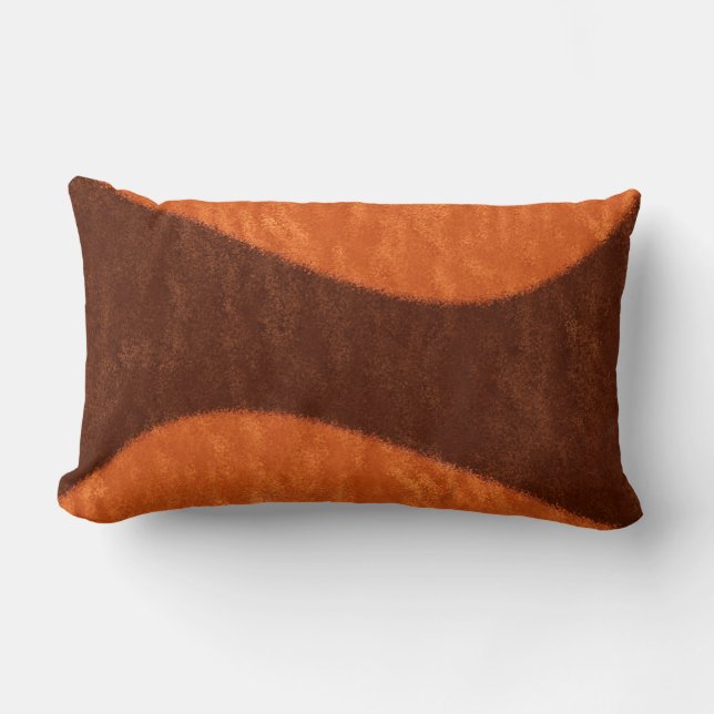 Rectangle Coussin lombaire de jet de coton de directions (Recto)